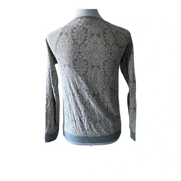 J. Crew Lace Print Long Sleeve Top size XS - Picture 2 of 6
